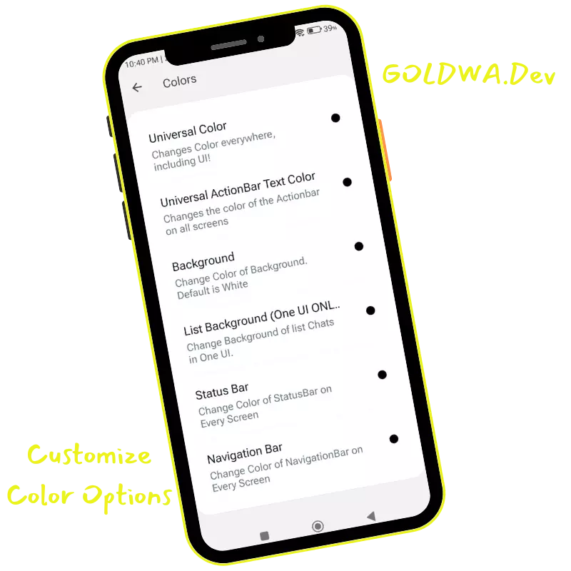 Customize-Color-Options
