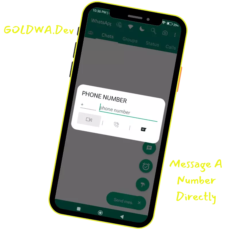 Message-A-Number-Directly